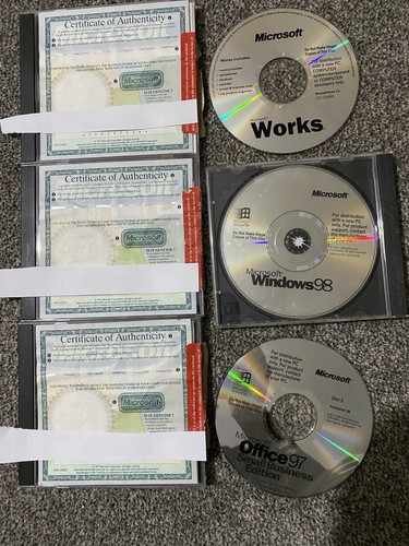 Vintage microsoft software lot - microsoft,