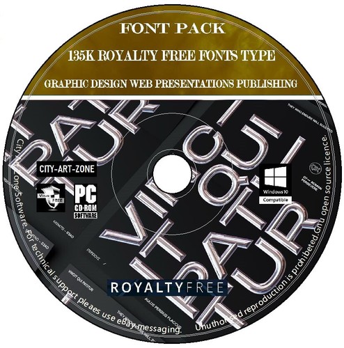 135 000 royalty free fonts - royalty,